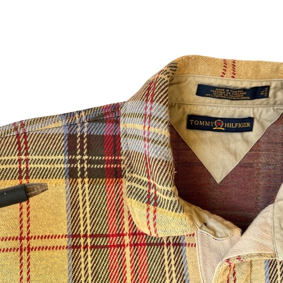 Tommy Hilfiger Plaid Rugby Shirt, Warm Rugby with excellent vintage quality, XL - Picture 10 of 10